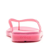 Womens Crocs Miami Jelly Round Toe Flip-Flop - Pink Lemonade