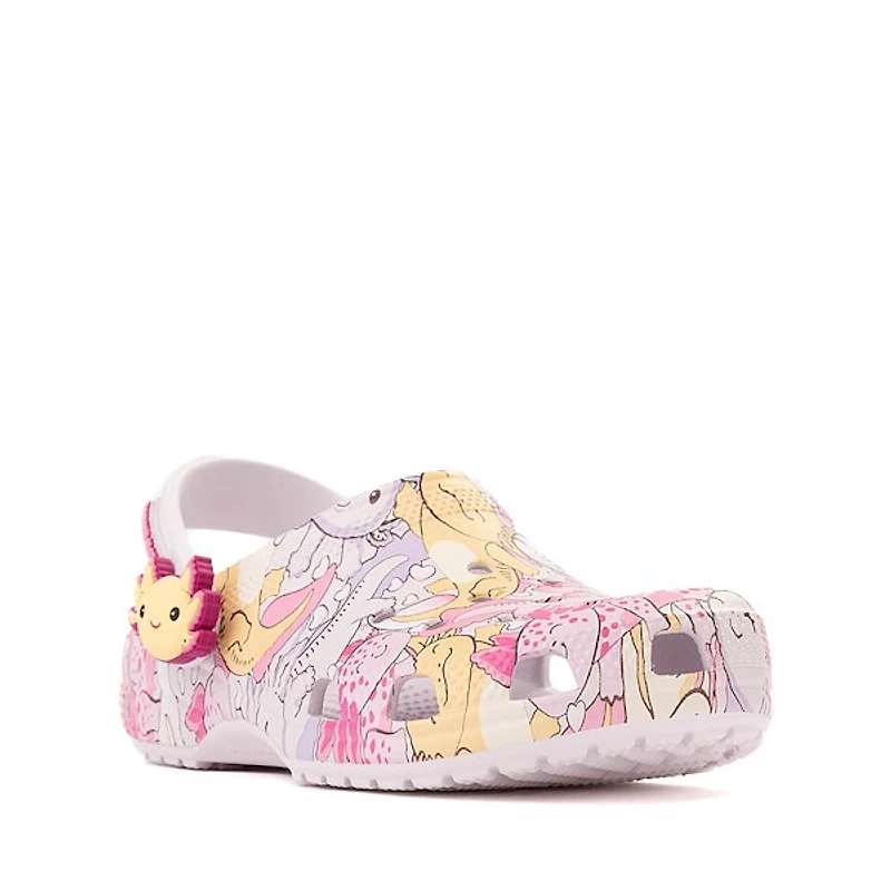 Crocs Classic Axolotl Clog - Little Kid / Big Grape Ice