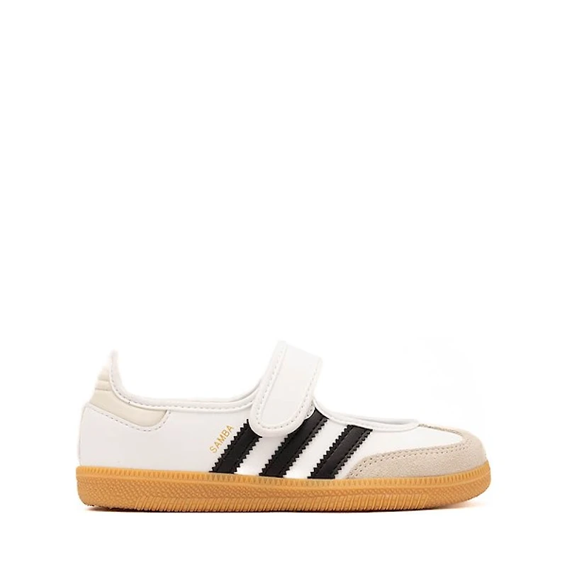 adidas Samba Jane Athletic Shoe - Little Kid Cloud White / Core Black Gum