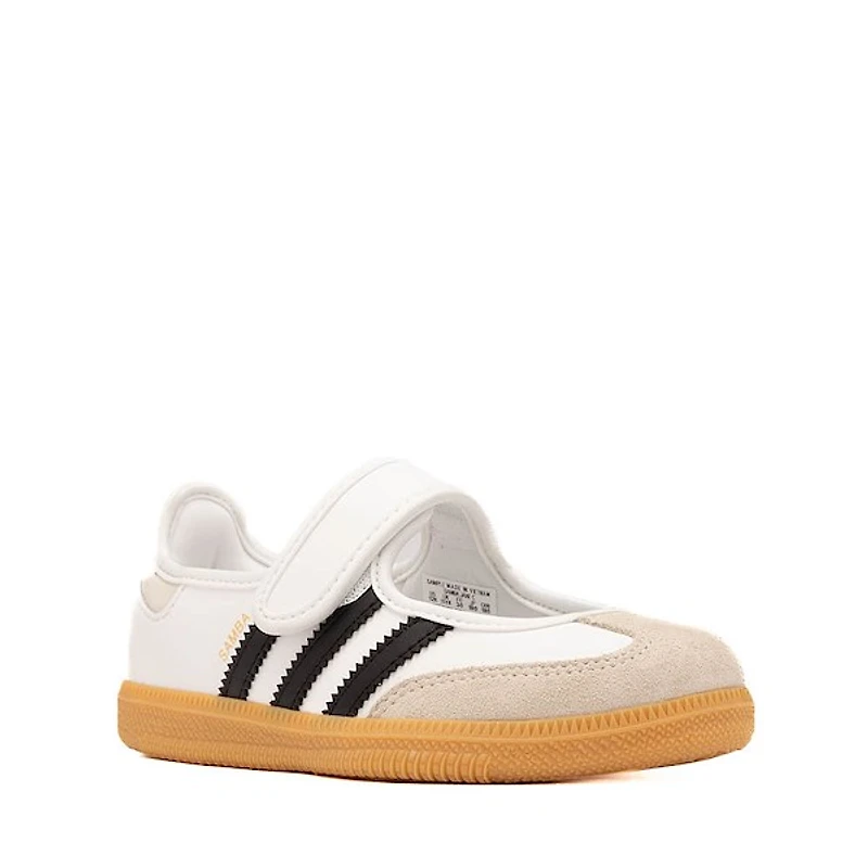 adidas Samba Jane Athletic Shoe - Little Kid Cloud White / Core Black Gum