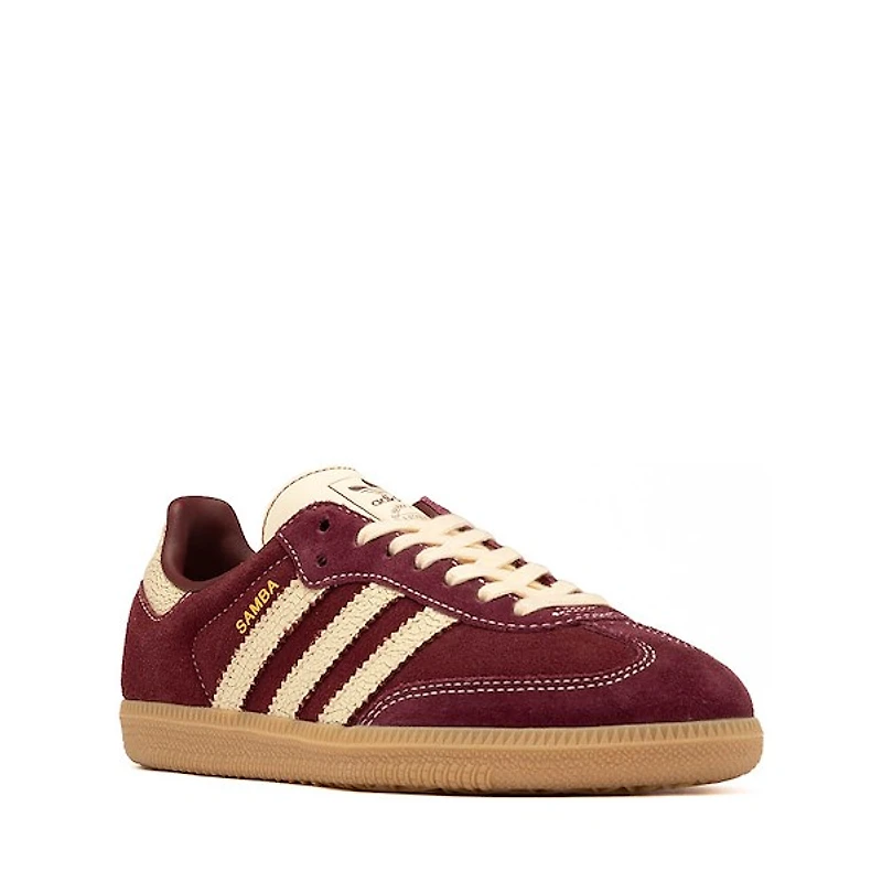 adidas Samba OG Athletic Shoe - Big Kid Shadow Red / Warm Vanilla Gum