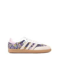 adidas Samba OG Athletic Shoe - Big Kid Core White / Orchid Fusion Gum