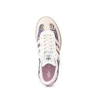 adidas Samba OG Athletic Shoe - Big Kid Core White / Orchid Fusion Gum