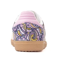 adidas Samba OG Athletic Shoe - Big Kid Core White / Orchid Fusion Gum