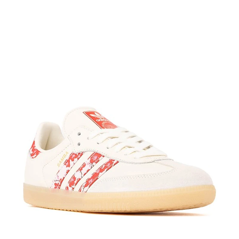 Womens adidas Samba OG Athletic Shoe - Off White / Pure Ruby Distilled Pink