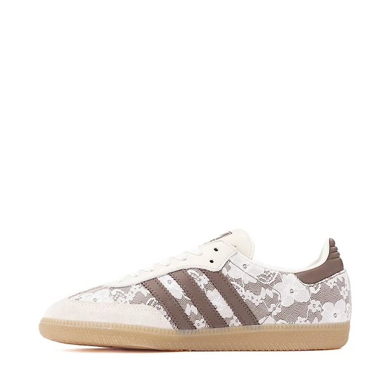 Womens adidas Samba OG Athletic Shoe - Off White / Earth Strata Gum 4