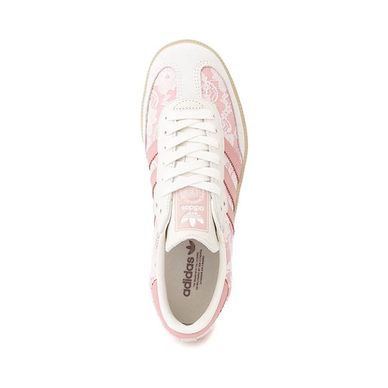 Chaussure athlétique adidas Samba OG pour femmes - Blanc cassé / Rose