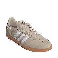 adidas Samba OG Athletic Shoe - Khaki Three / Cloud White Gum