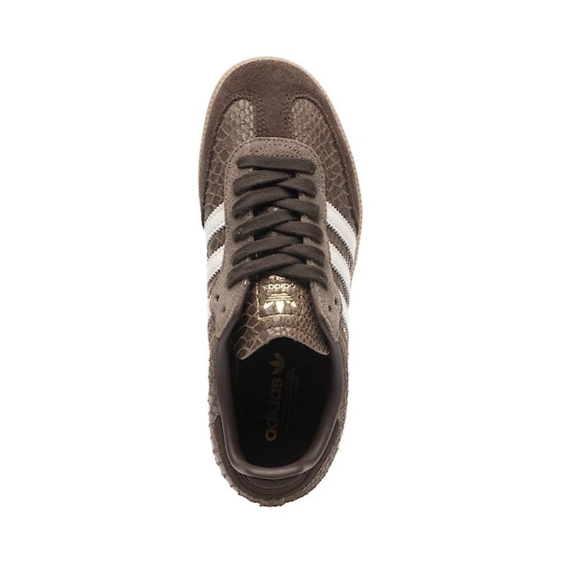 Chaussure athlétique adidas Samba OG pour hommes - Brun / Blanc cassé Gomme
