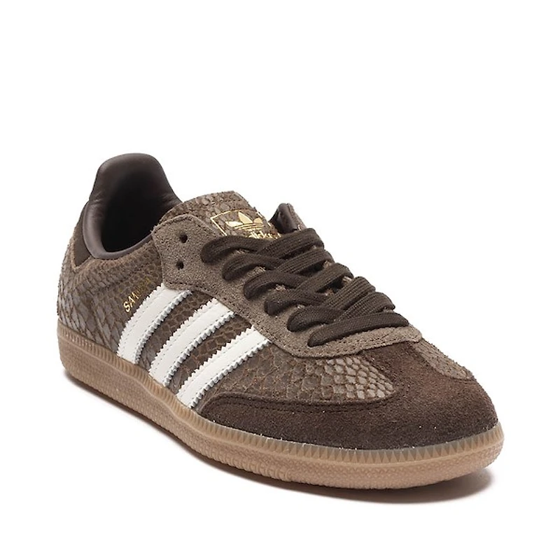 Chaussure athlétique adidas Samba OG pour hommes - Brun / Blanc cassé Gomme