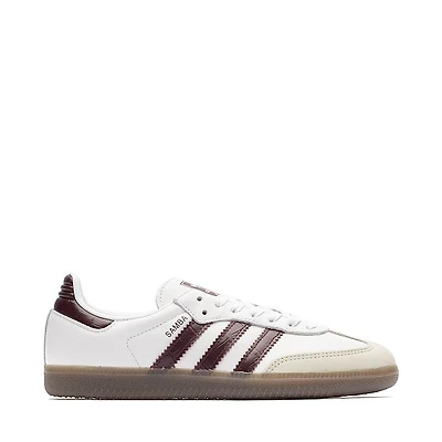 Womens adidas Samba OG Athletic Shoe - Cloud White / Maroon Gum