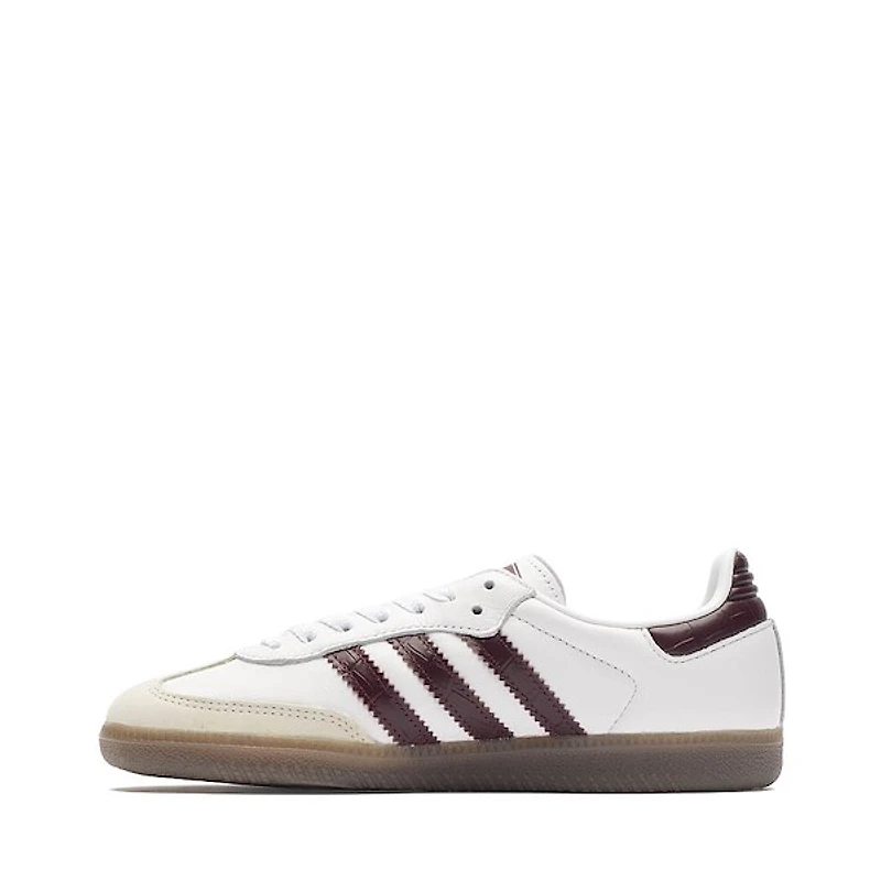 Womens adidas Samba OG Athletic Shoe - Cloud White / Maroon Gum