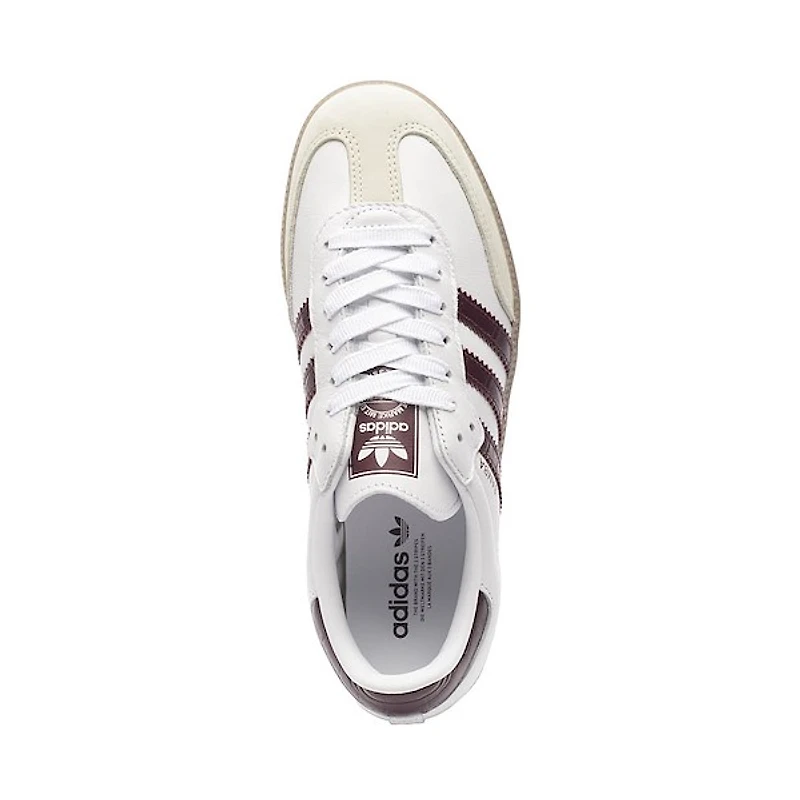 Womens adidas Samba OG Athletic Shoe - Cloud White / Maroon Gum