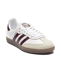 Womens adidas Samba OG Athletic Shoe - Cloud White / Maroon Gum