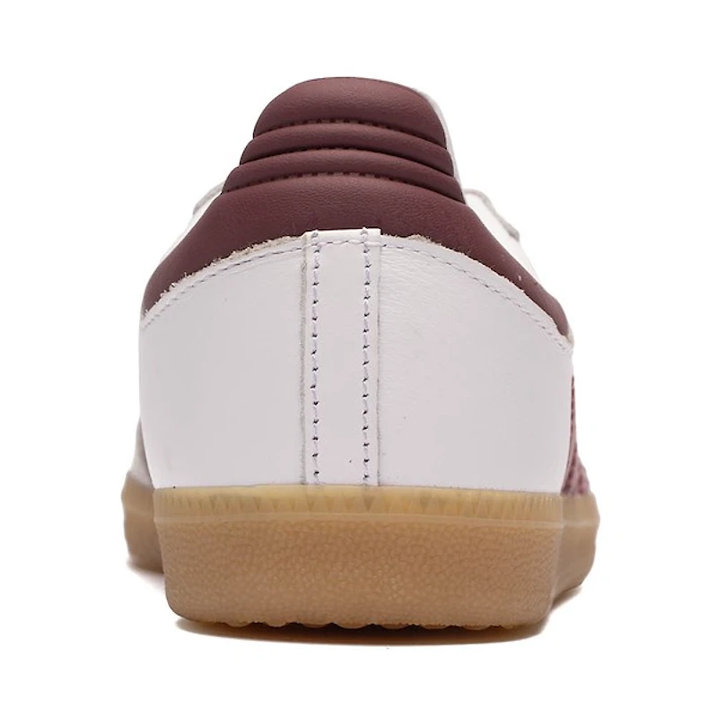 Womens adidas Samba OG Athletic Shoe - Cloud White / Magic Mauve Quiet Crimson