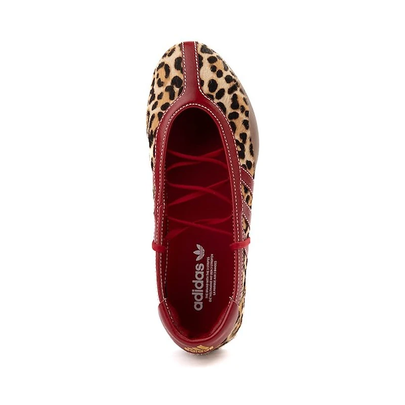 Womens adidas Taekwondo Mei Ballet Shoe - Off White / Leopard Team Victory Red