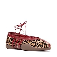 Womens adidas Taekwondo Mei Ballet Shoe - Off White / Leopard Team Victory Red