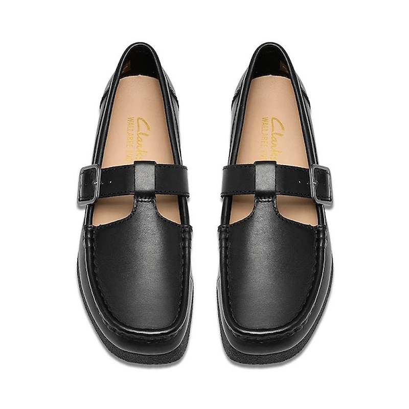 Womens Clarks Wallabee Evo T-Bar Mocassin