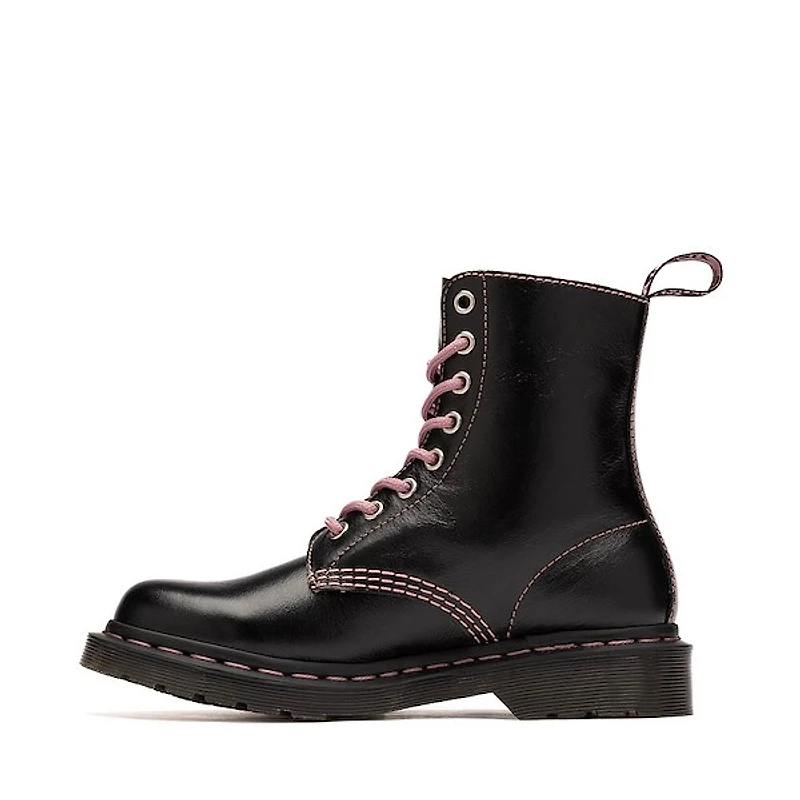 Womens Dr. Martens 1460 Pascal Hearts + Stars 8 Eye Boot - Black
