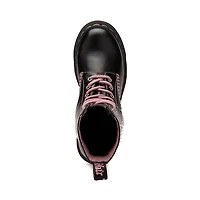 Botte à 8 œillets Dr. Martens 1460 Pascal coeurs + étoiles pour femmes - Noir