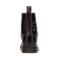 Botte à 8 œillets Dr. Martens 1460 Pascal coeurs + étoiles pour femmes - Noir