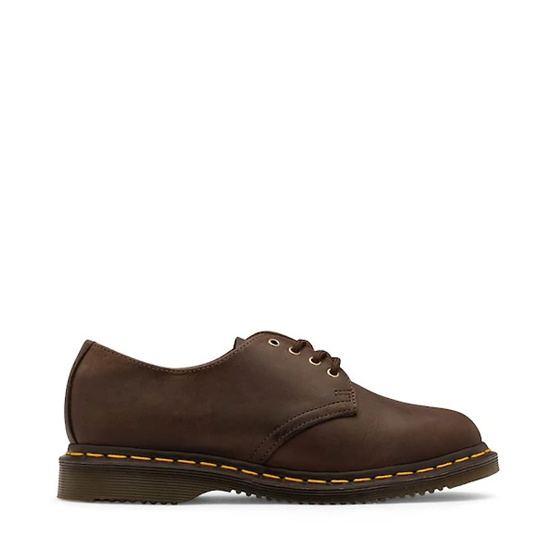 Womens Dr. Martens Daphny 4-Eye Shoe - Dark Brown