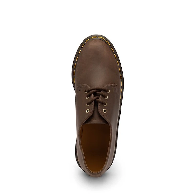 Womens Dr. Martens Daphny 4-Eye Shoe - Dark Brown