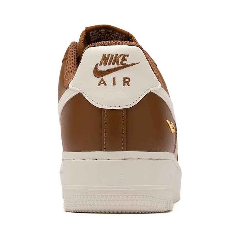 Womens Nike Air Force 1 '07 Athletic Shoe - Light British Tan / Sail Hemp Metallic Gold