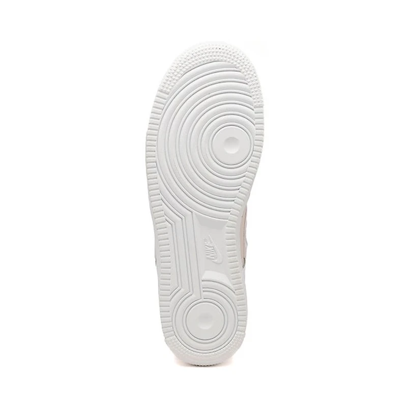 Chaussure athlétique Nike Air Force 1 ’07 SE pour femmes - Blanc / Lilas délavé Argent métallisé