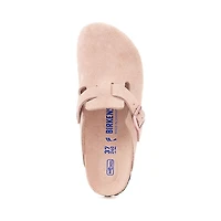 Sabot Birkenstock Boston Soft Footbed pour femmes - Rose pâle