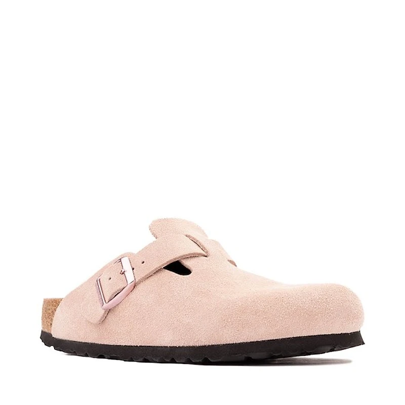 Sabot Birkenstock Boston Soft Footbed pour femmes - Rose pâle