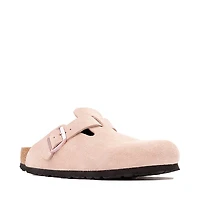 Sabot Birkenstock Boston Soft Footbed pour femmes - Rose pâle