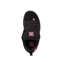 DC Court Graffik Skate Shoe - Little Kid / Big Black Pink