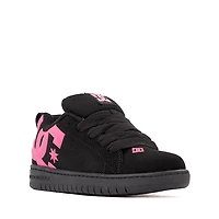 DC Court Graffik Skate Shoe - Little Kid / Big Black Pink