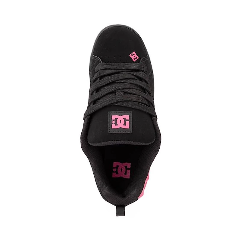 Womens DC Court Graffik Skate Shoe - Black / Pink