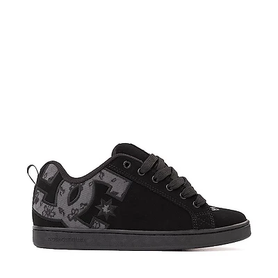 Womens DC Court Graffik Skate Shoe - Black / Grey Lace