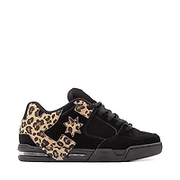 Womens DC Command Skate Shoe - Black / Leopard Print