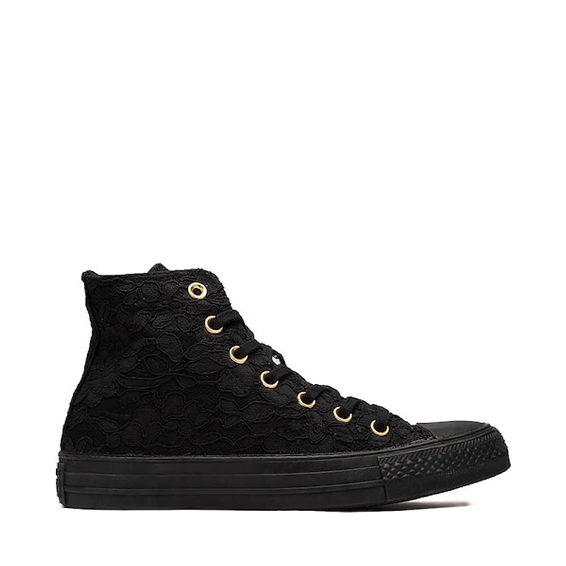 Converse Chuck Taylor All Star High-Top Ruffled Lace Sneaker - Black