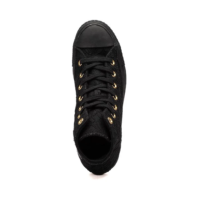 Converse Chuck Taylor All Star High-Top Ruffled Lace Sneaker - Black