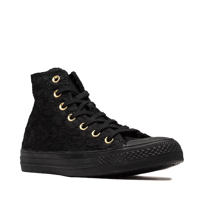 Converse Chuck Taylor All Star High-Top Ruffled Lace Sneaker - Black