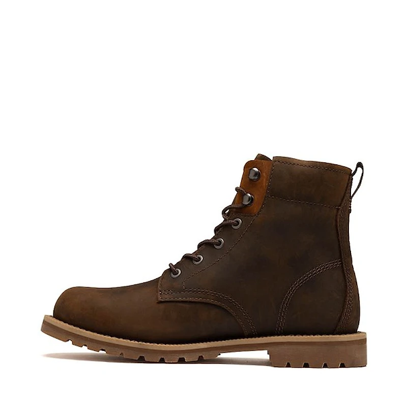 Mens Britton Falls Mid Lace-Up Waterproof Boot - Dark Brown