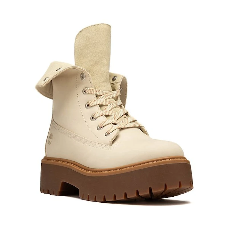 Womens Timberland Stone Street Platform Mid Boot - Light Beige