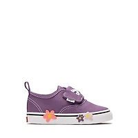 Vans Authentic Elastic V Skate Shoe - Baby / Toddler Purple