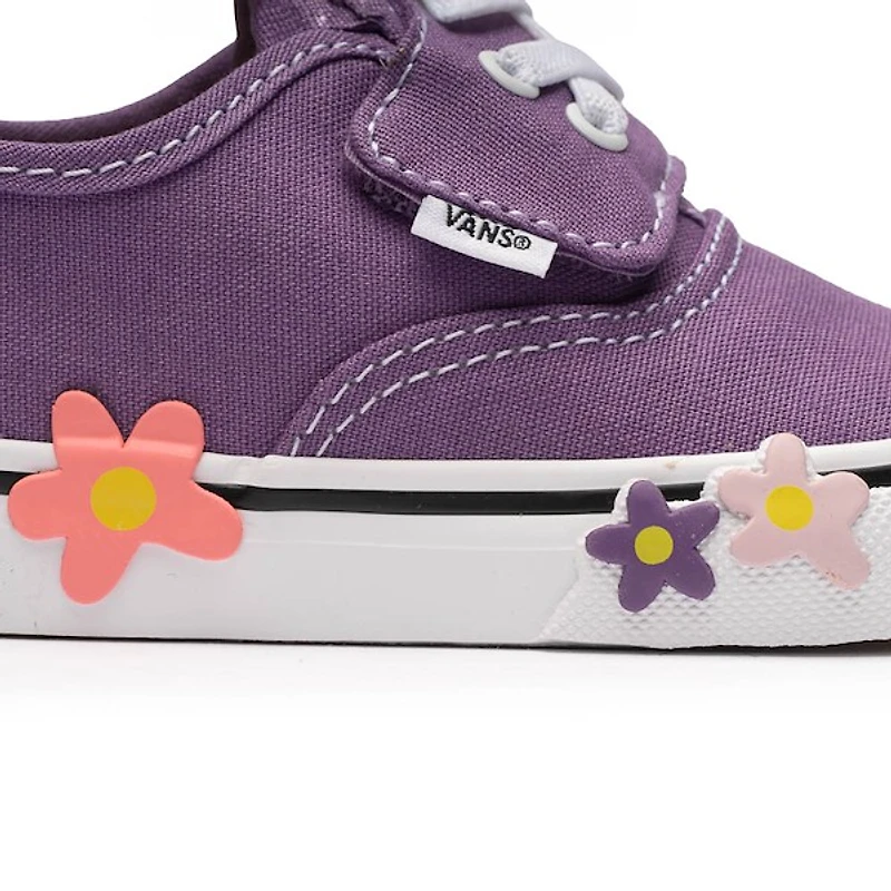 Vans Authentic Elastic V Skate Shoe - Baby / Toddler Purple