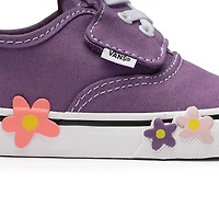 Vans Authentic Elastic V Skate Shoe - Baby / Toddler Purple