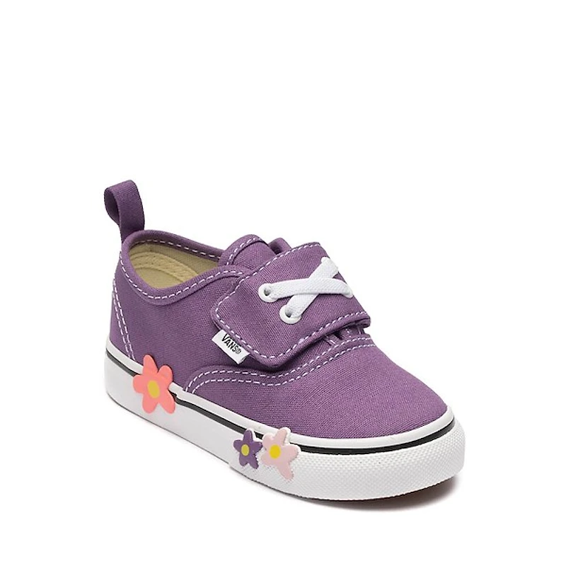 Vans Authentic Elastic V Skate Shoe - Baby / Toddler Purple