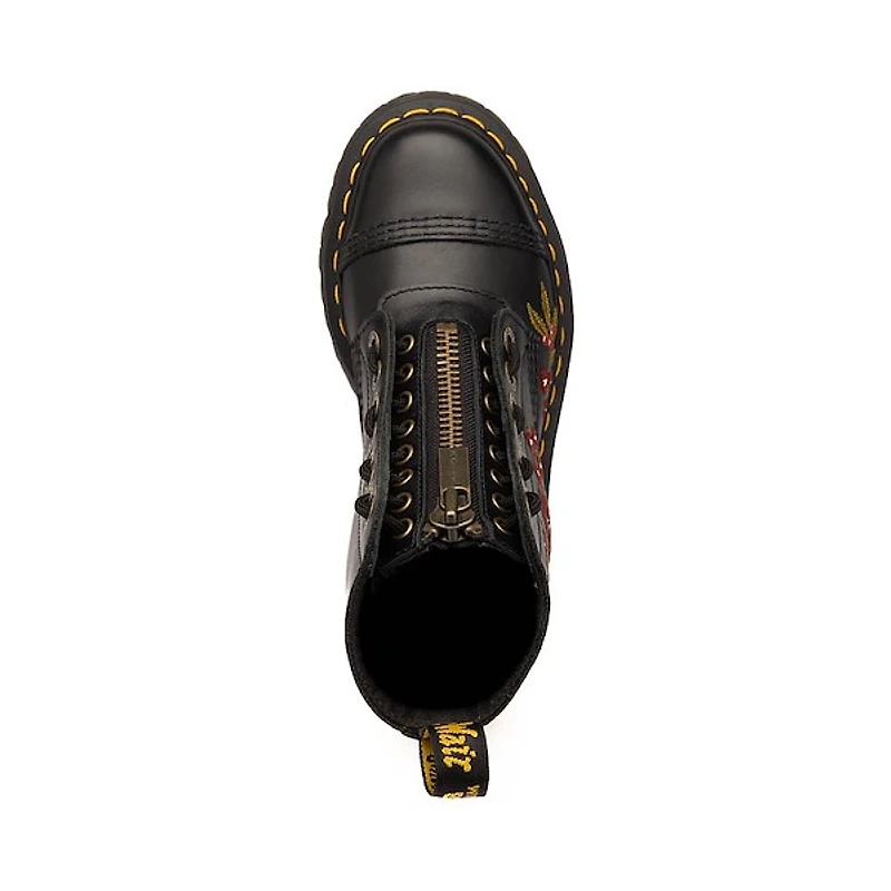 Dr. Martens Sinclair Floral Platform Boot - Black