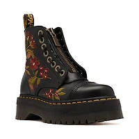 Dr. Martens Sinclair Floral Platform Boot - Black