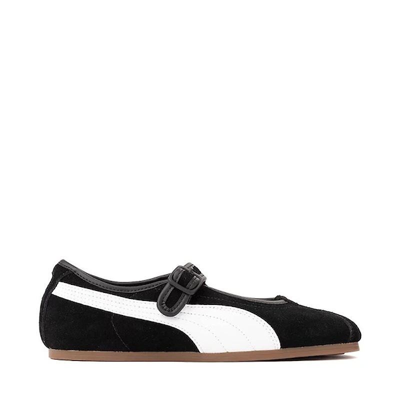 Womens PUMA Tacklette Sneaker - Black / White Gum