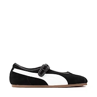 Womens PUMA Tacklette Sneaker - Black / White Gum